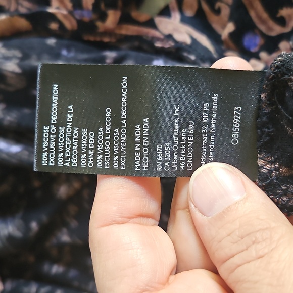 Free People Bridgette Multi Printed Tunic Dress Size Large - Picture 6 of 6